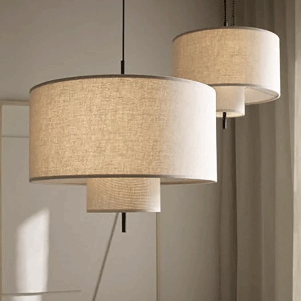 北欧デザイン照明「Margin pendant」ペンダントライト ベージュ（Φ480×H340mm）