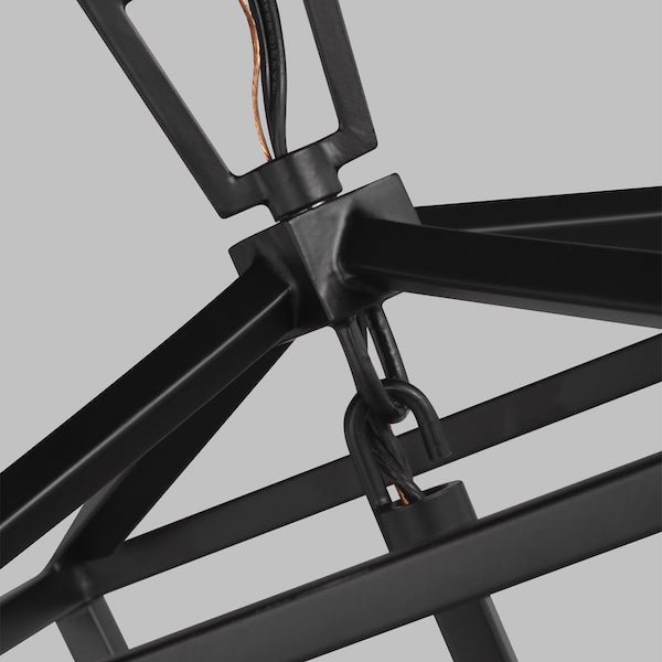 【GENERATION LIGHTING】アメリカ・Sea Gull Collectionペンダントライト「Dianna」3灯 ブラック (W248×D248×H356mm)