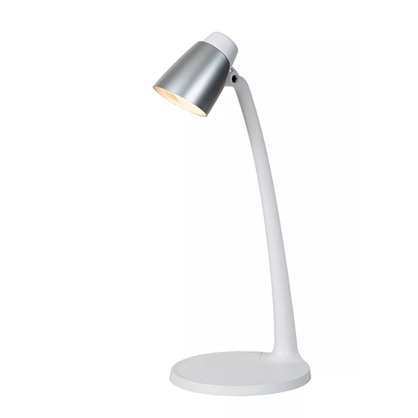 【LUCIDE】ベルギー デザイン照明 テーブルライト「LUDO」White(φ191×H402×D156mm)