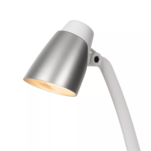 【LUCIDE】ベルギー デザイン照明 テーブルライト「LUDO」White(φ191×H402×D156mm)
