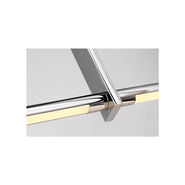 【Visual Comfort】アメリカ・デザイン照明 ペンダントライト「Axis Large Linear Pendant」LED・シルバー（W1499×H305mm）