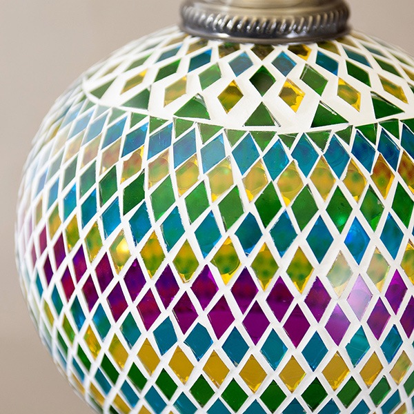 ジョルダン　モザイクペンダントランプ(L)　1灯（φ250×H200mm）