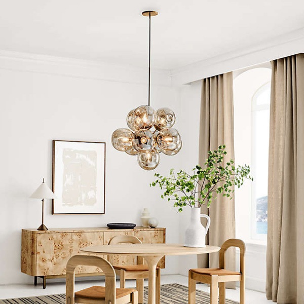 アメリカ・デザイン照明　バブルシャンデリア「Etienne」10灯（φ705×H600mm）