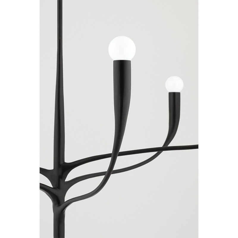 【HUDSON VALLEY】アメリカ・デザイン照明 シャンデリア「LABRA」6灯 ブラック（φ940×H470mm）