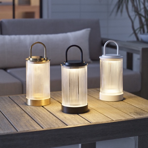 【TECH LIGHTING】アメリカ・テーブルライト「Tawa Accent Rechargeable Table Lamp」ゴールド(W115×D115×H280mm)