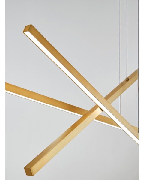 【TECH LIGHTING】アメリカ・ライナーペンダントライト「ESSENCE TRIO」3灯Aged Brass(W1270×L450×H460mm)