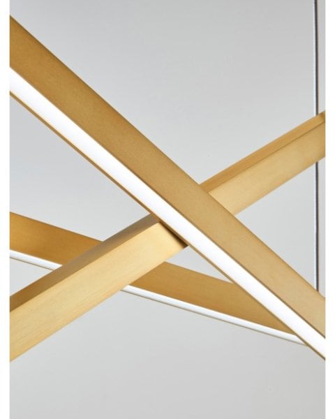 【TECH LIGHTING】アメリカ・ライナーペンダントライト「ESSENCE TRIO」3灯Aged Brass(W1270×L450×H460mm)