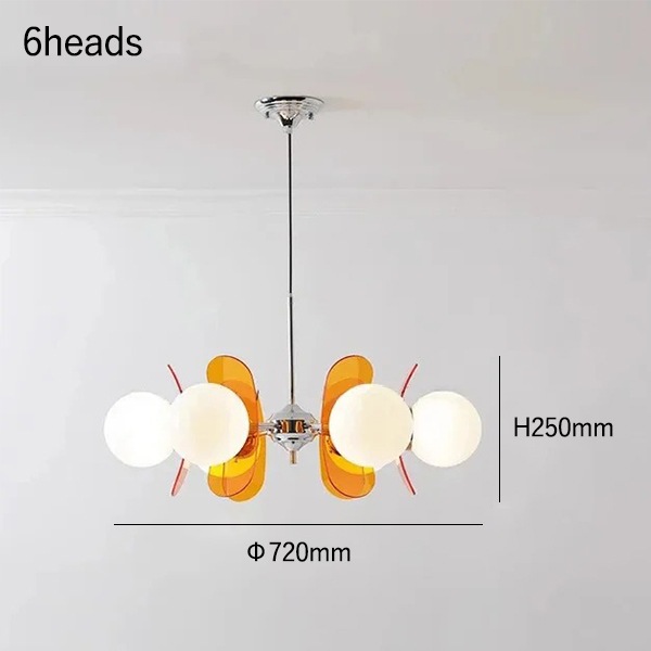 デザイン照明 LEDペンダントライト オレンジ（3・5・6・8灯） | EL JEWEL