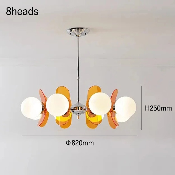 デザイン照明 LEDペンダントライト オレンジ（3・5・6・8灯） | EL JEWEL