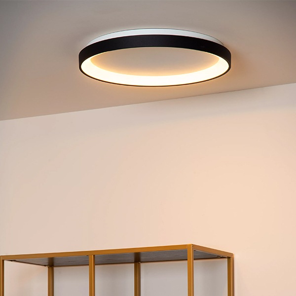 LUCIDE】ベルギー リング型シーリングライト「VIDAL」Black