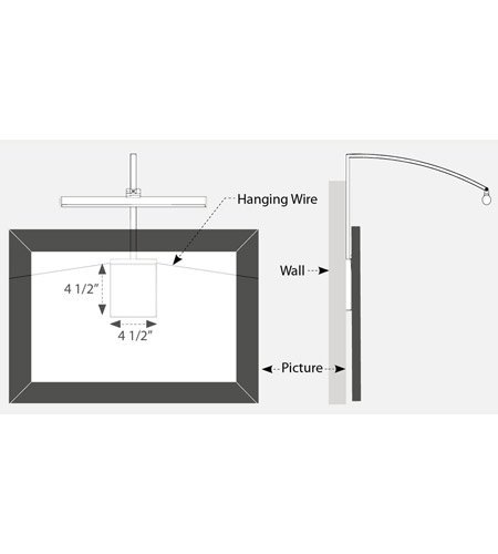 【WAC LIGHTING】ピクチャーライト「Vibe」1灯（L381×W381×H356mm）