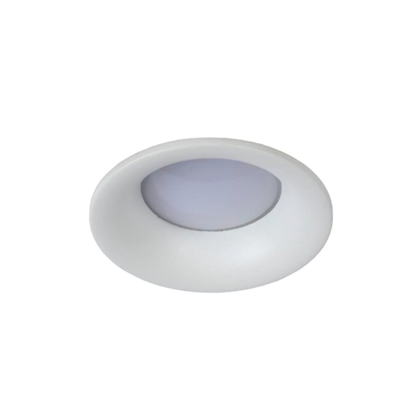 【LUCIDE】ベルギー バスルームシーリングスポットライト「ZIVA」White 1灯（φ84×H42mm）