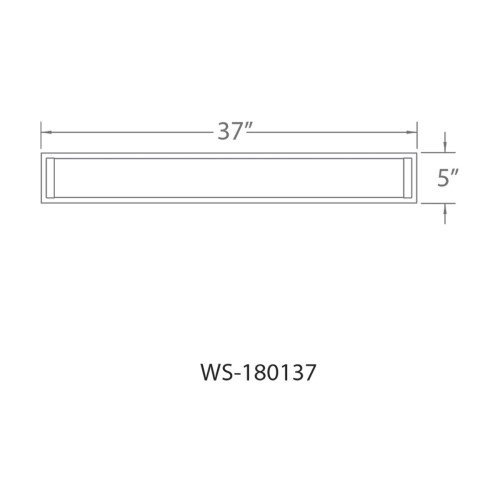 【WAC LIGHTING】バスルームバニティライト「Metro」1灯(L940×W127×H58mm)