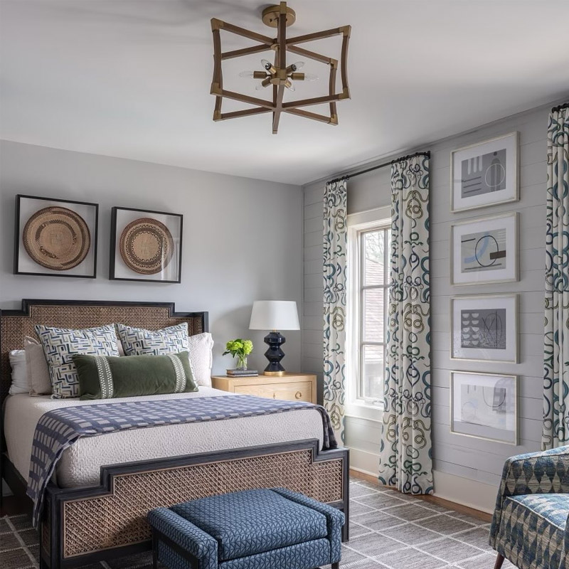 【CURREY】アメリカ・ペンダントライト 6灯「Bastian」ブラウン（φ685×H476mm）