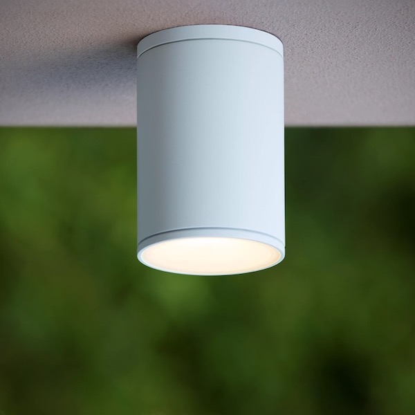 【LUCIDE】ベルギー インドア／アウトドアシーリングスポットライト「TUBIX」White 1灯（φ108×H153mm）