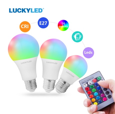 【Luckyled】 【LED電球】エジソンバルブLED (赤外線リモコン電球)（5W）※調光対応