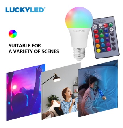 【Luckyled】 【LED電球】エジソンバルブLED (赤外線リモコン電球)（5W）※調光対応