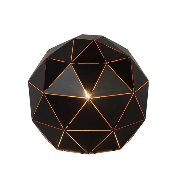 【LUCIDE】ベルギー　デザイン照明　テーブルライト「OTONA」Black　1灯（φ250×H220mm）