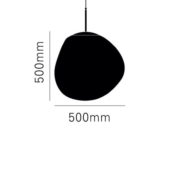 【MARETTI】オランダ・ペンダントライト「MELT」1灯  COPPER（W500×H500mm）