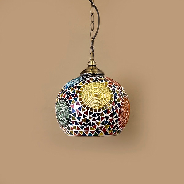 ジョルダン モザイクペンダントランプ(L) 1灯（φ240×H1100mm） | EL JEWEL