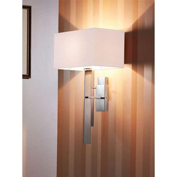 【MARETTI】オランダ・シェードウォールライト「HILTON」1灯 CHROME（W390×D221×H560mm）