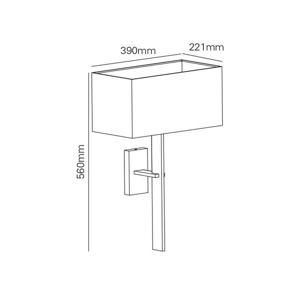 【MARETTI】オランダ・シェードウォールライト「HILTON」1灯 CHROME（W390×D221×H560mm）