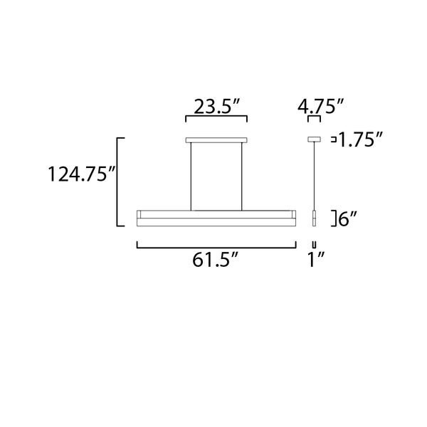 【ET2】アメリカ・シーリングペンダントライト「IBAR」1灯(W1560×L30×H150-3170mm)