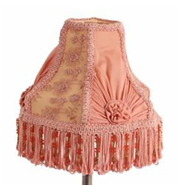 【1台在庫限り】【Dutch Style】オランダ-アンティーク調テーブルランプ ピンク(φ180×H390mm)