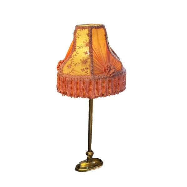 【1台在庫限り】【Dutch Style】オランダ-アンティーク調テーブルランプ ピンク(φ180×H390mm)