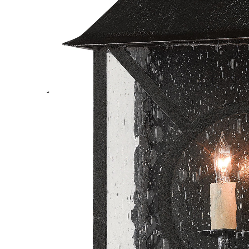 【CURREY】アメリカ・アウトドア ウォールライト 3灯「Ripley」L ブラック(W360×D210×H500mm)