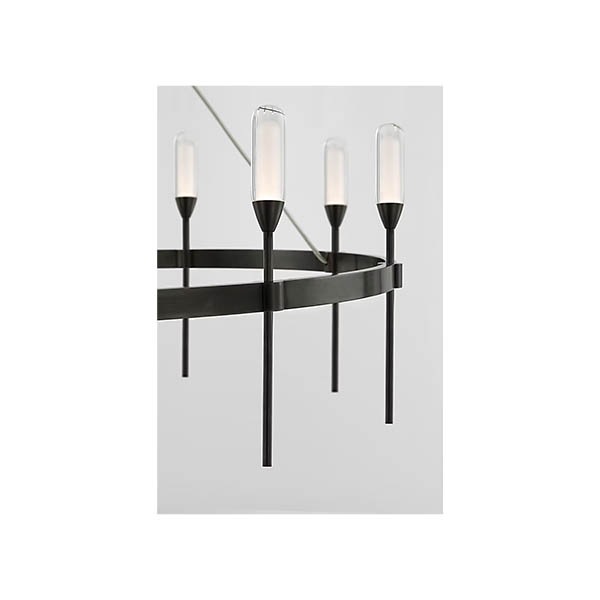 【Visual Comfort】アメリカ・デザイン照明 ペンダントライト「Overture Medium Ring Chandelier」LED　ブロンズ（W711×H610mm）