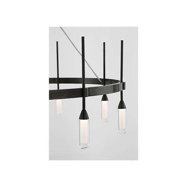【Visual Comfort】アメリカ・デザイン照明 ペンダントライト「Overture Medium Ring Chandelier」LED　ブロンズ（W711×H610mm）