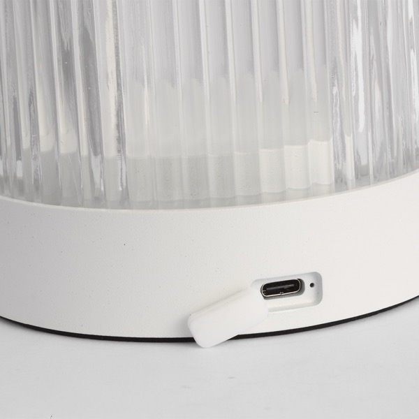 【TECH LIGHTING】アメリカ・テーブルライト「Tawa Accent Rechargeable Table Lamp」ホワイト（W115×D115×H280mm）