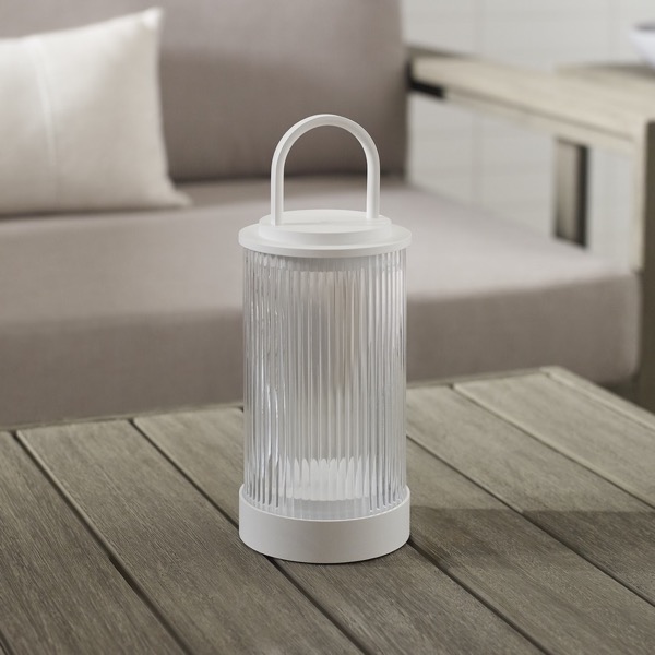 【TECH LIGHTING】アメリカ・テーブルライト「Tawa Accent Rechargeable Table Lamp」ホワイト（W115×D115×H280mm）