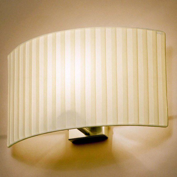 【Bover】 スペイン・インテリア照明「Wall Street 32」Pure White Cotton Shade
 (W320×D110×H200mm)