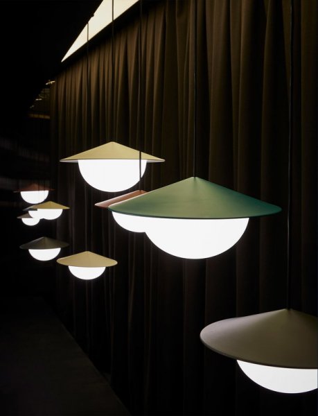 【AGO】「Alley pendant, large, grey」デザイン照明ペンダントライト グレー(Φ340×H158mm)