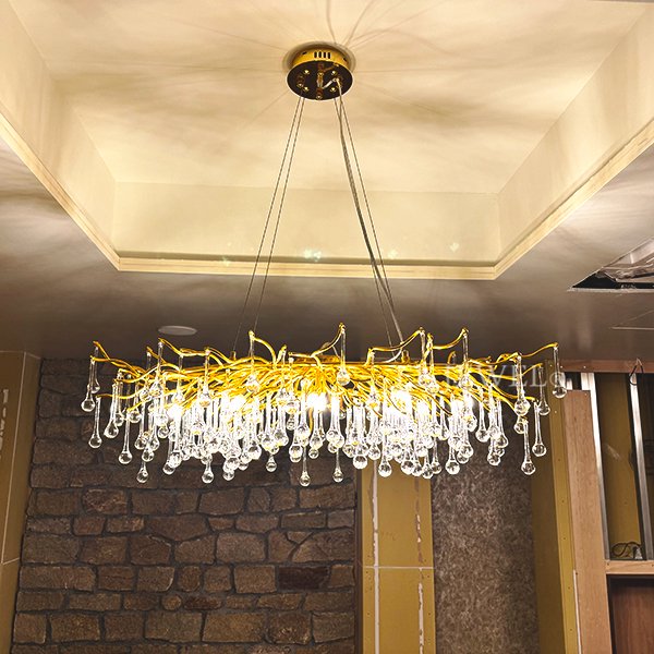 1台在庫有！10灯のみ】【ALABASTER】 クリスタルシャンデリア 10灯 15