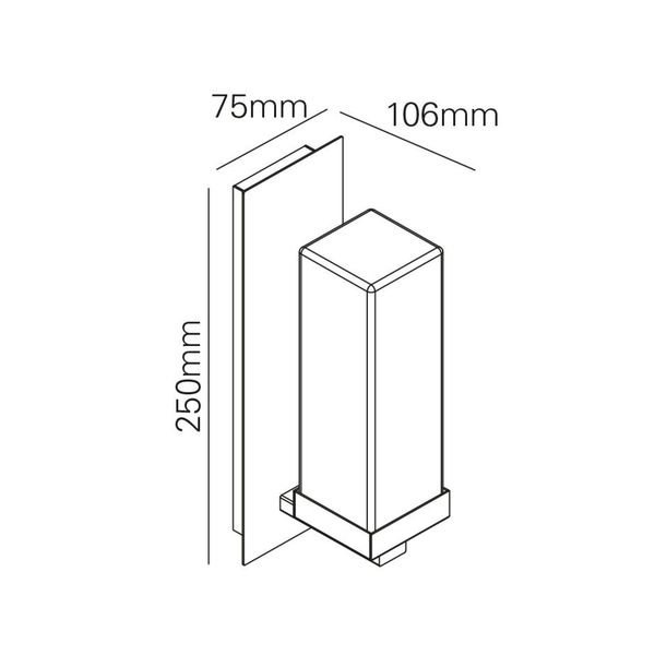 【MARETTI】オランダ・シェードウォールライト「LUCERNA」1灯 CHROME(W75×D106×H250mm)