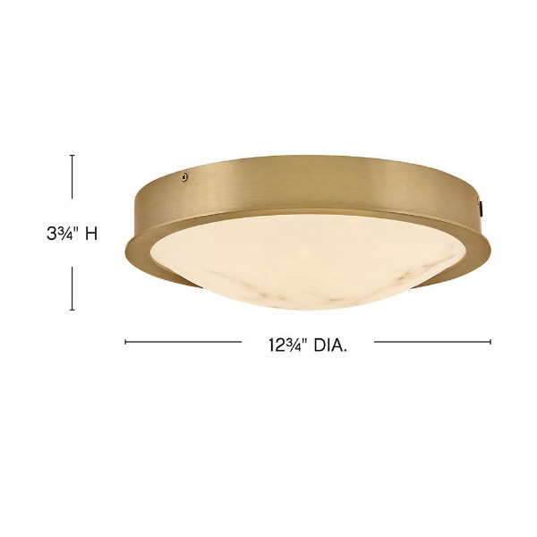 【HINKLEY】LEDシーリングライト「Cava」（W324×H96mm）