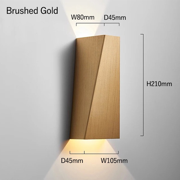 【リーズナブル】デザイン照明　モダンウォールライト　全5色（W105×D45×H210mm） ウォールライト・ブラケットライト