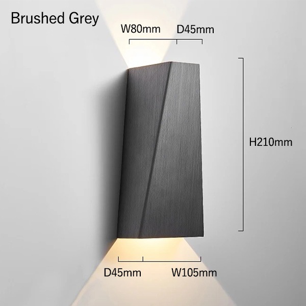 【リーズナブル】デザイン照明　モダンウォールライト　全5色（W105×D45×H210mm） ウォールライト・ブラケットライト