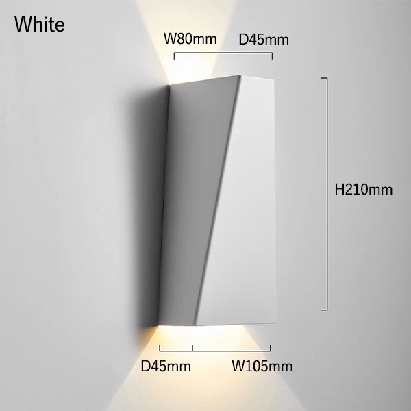 【リーズナブル】デザイン照明　モダンウォールライト　全5色（W105×D45×H210mm） ウォールライト・ブラケットライト
