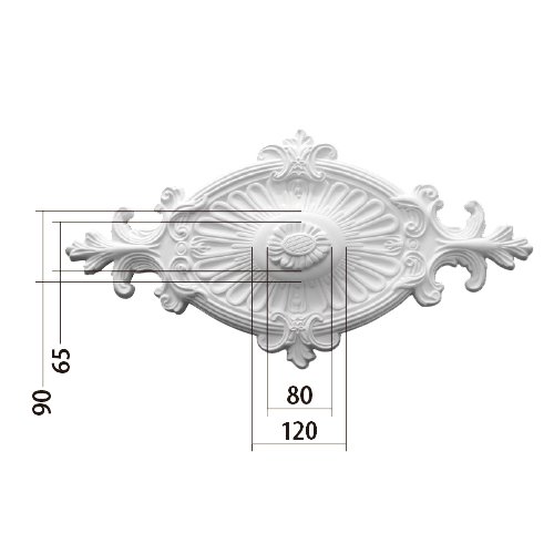 【1枚在庫有！】シャンデリアをよりエレガントに★エレガンスシーリングメダリオン(W310×D41×H600mm)