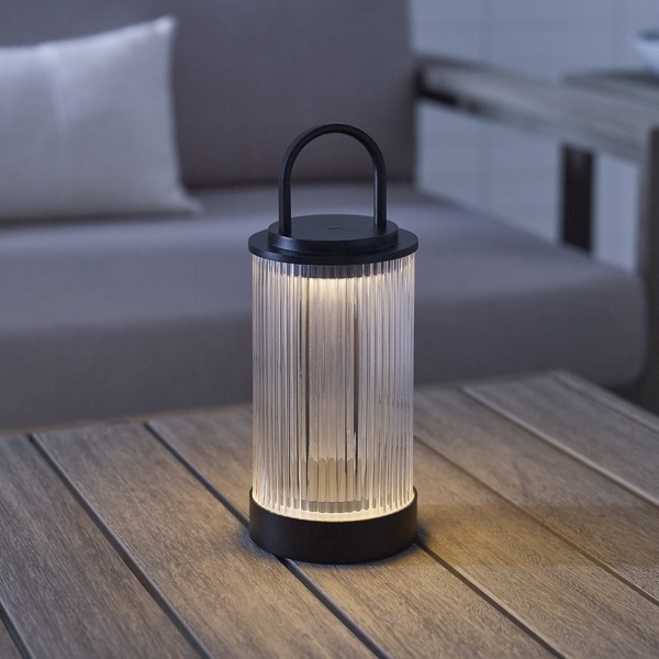 【TECH LIGHTING】アメリカ・テーブルライト「Tawa Accent Rechargeable Table Lamp」ブラック（W115×D115×H280mm）