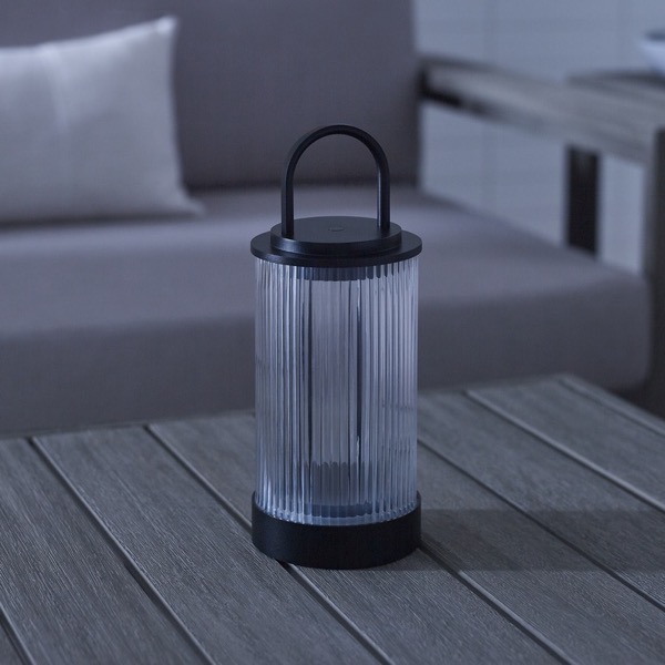【TECH LIGHTING】アメリカ・テーブルライト「Tawa Accent Rechargeable Table Lamp」ブラック（W115×D115×H280mm）