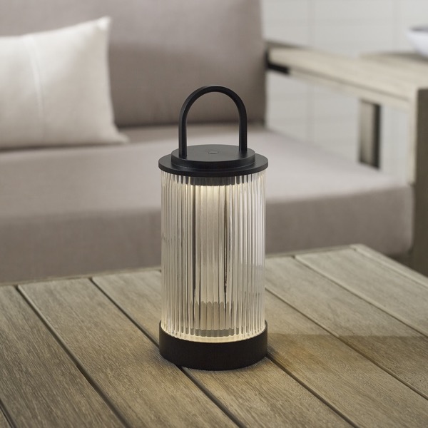 【TECH LIGHTING】アメリカ・テーブルライト「Tawa Accent Rechargeable Table Lamp」ブラック（W115×D115×H280mm）