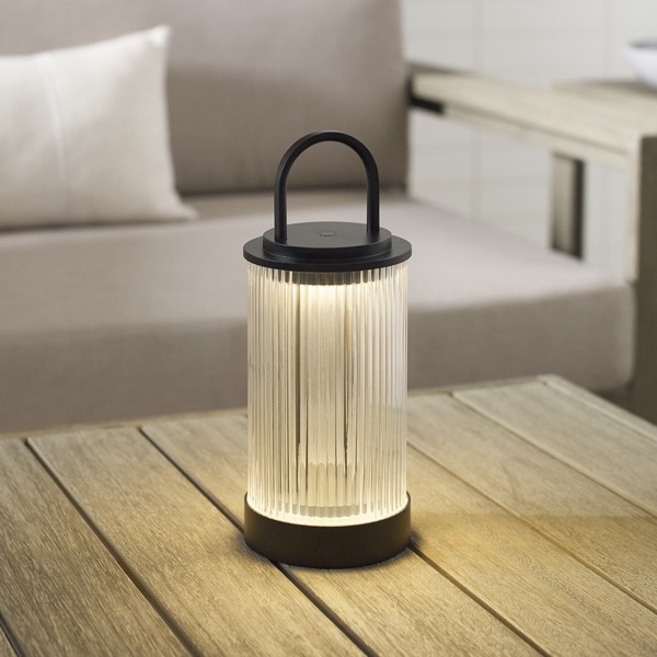 【TECH LIGHTING】アメリカ・テーブルライト「Tawa Accent Rechargeable Table Lamp」ブラック（W115×D115×H280mm）