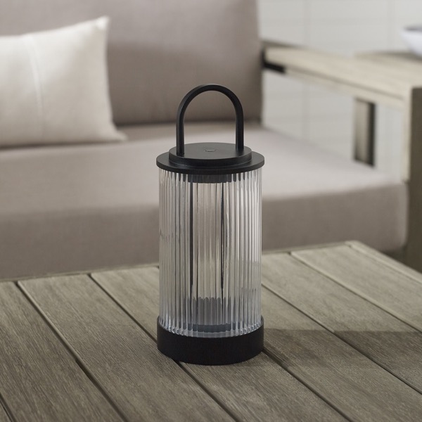 【TECH LIGHTING】アメリカ・テーブルライト「Tawa Accent Rechargeable Table Lamp」ブラック（W115×D115×H280mm）