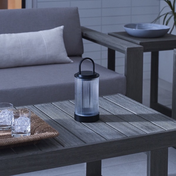 【TECH LIGHTING】アメリカ・テーブルライト「Tawa Accent Rechargeable Table Lamp」ブラック（W115×D115×H280mm）