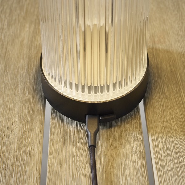【TECH LIGHTING】アメリカ・テーブルライト「Tawa Accent Rechargeable Table Lamp」ブラック（W115×D115×H280mm）